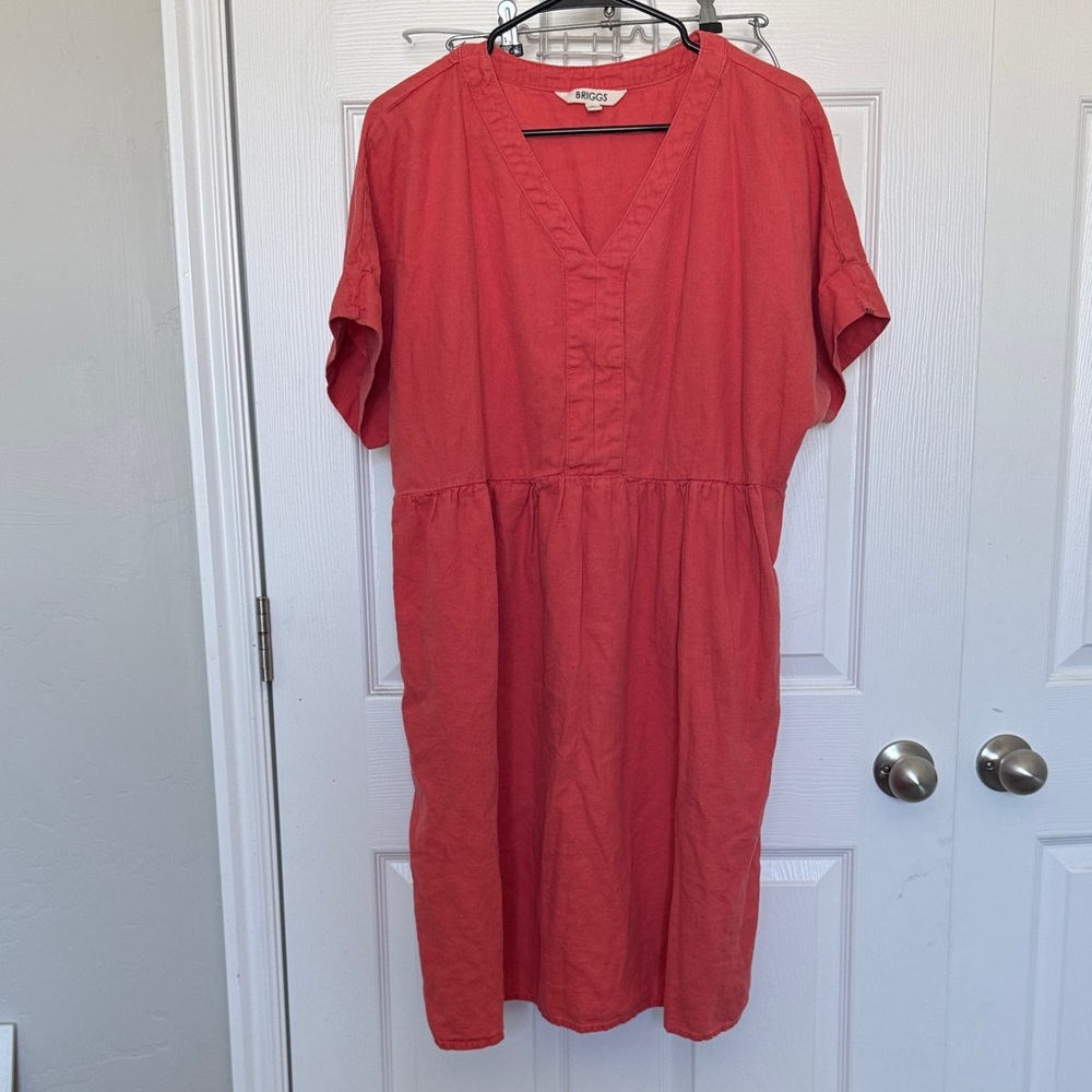 Briggs New York Red Midi Dress